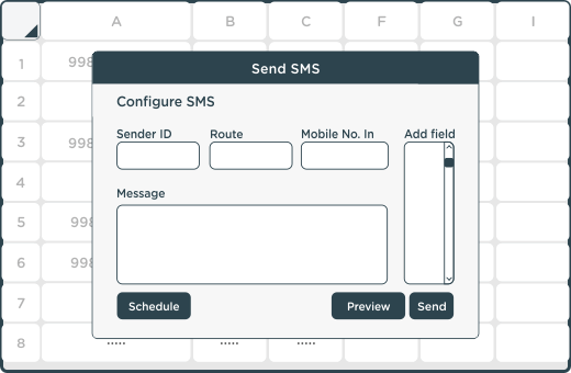 bulk sms through excel